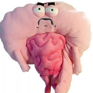 The Awkward Yeti Irritable Bowels Pink Plush 10” X 10” Inch Nick Seluk